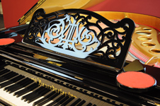restaurierter Bösendorfer Flügel, 170cm, Bj.1877, schwarz hochglanzpoliert